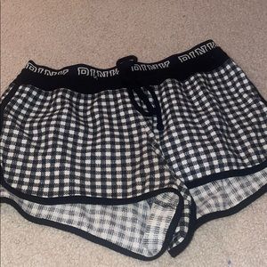 PINK plaid shorts